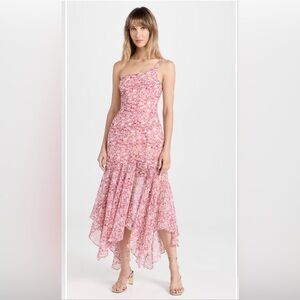 ASTR the label Women's Malvina Dress, Pink Floral, Size L, NWT Sold Out Online